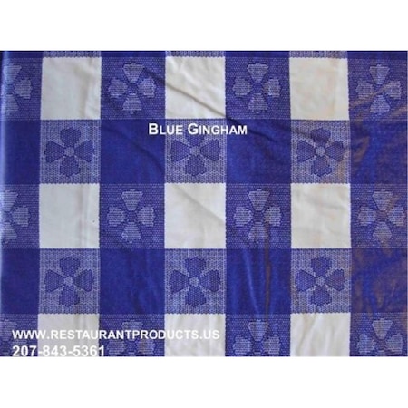 Gloriousgifts PACKAGED KWIK-COVER- BLUE GINGHAM-Disposable Fitted Table Cover, Elastic Edging GL3579872